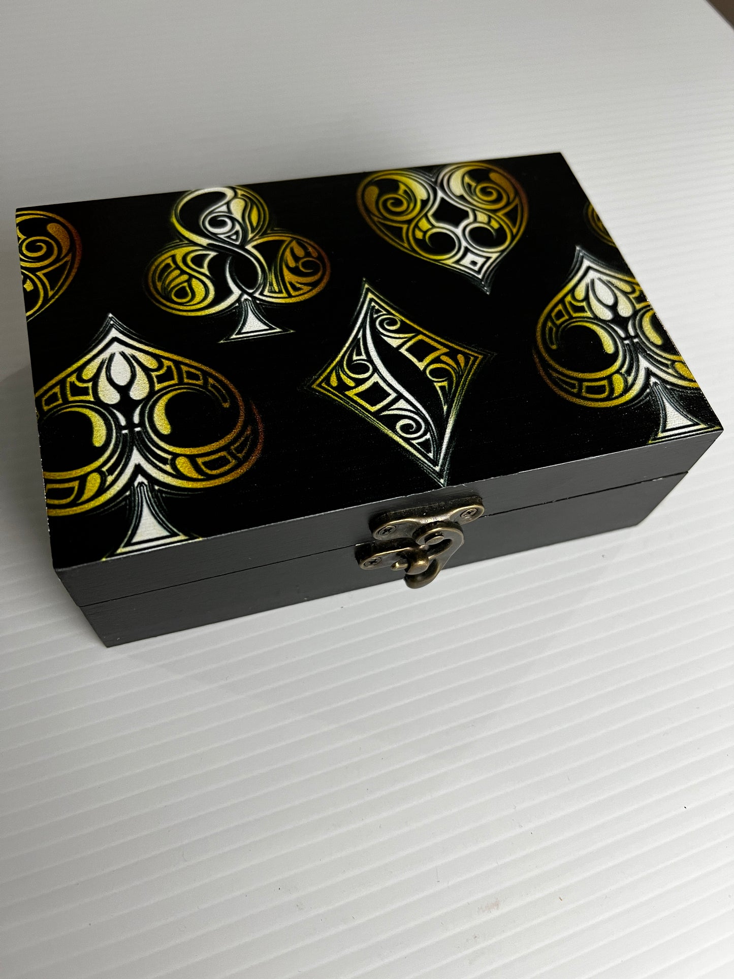 Custom Memory Box- Golden Suits