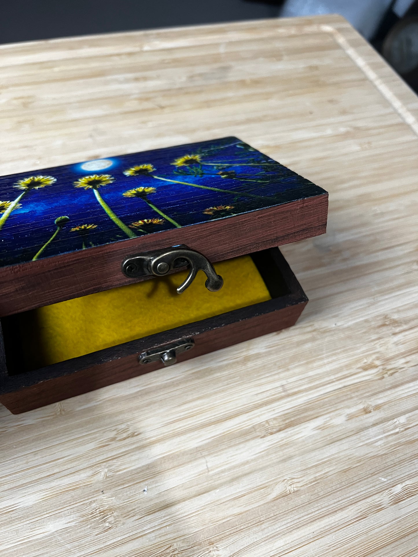 Custom Memory Box- Midnight Dandelions
