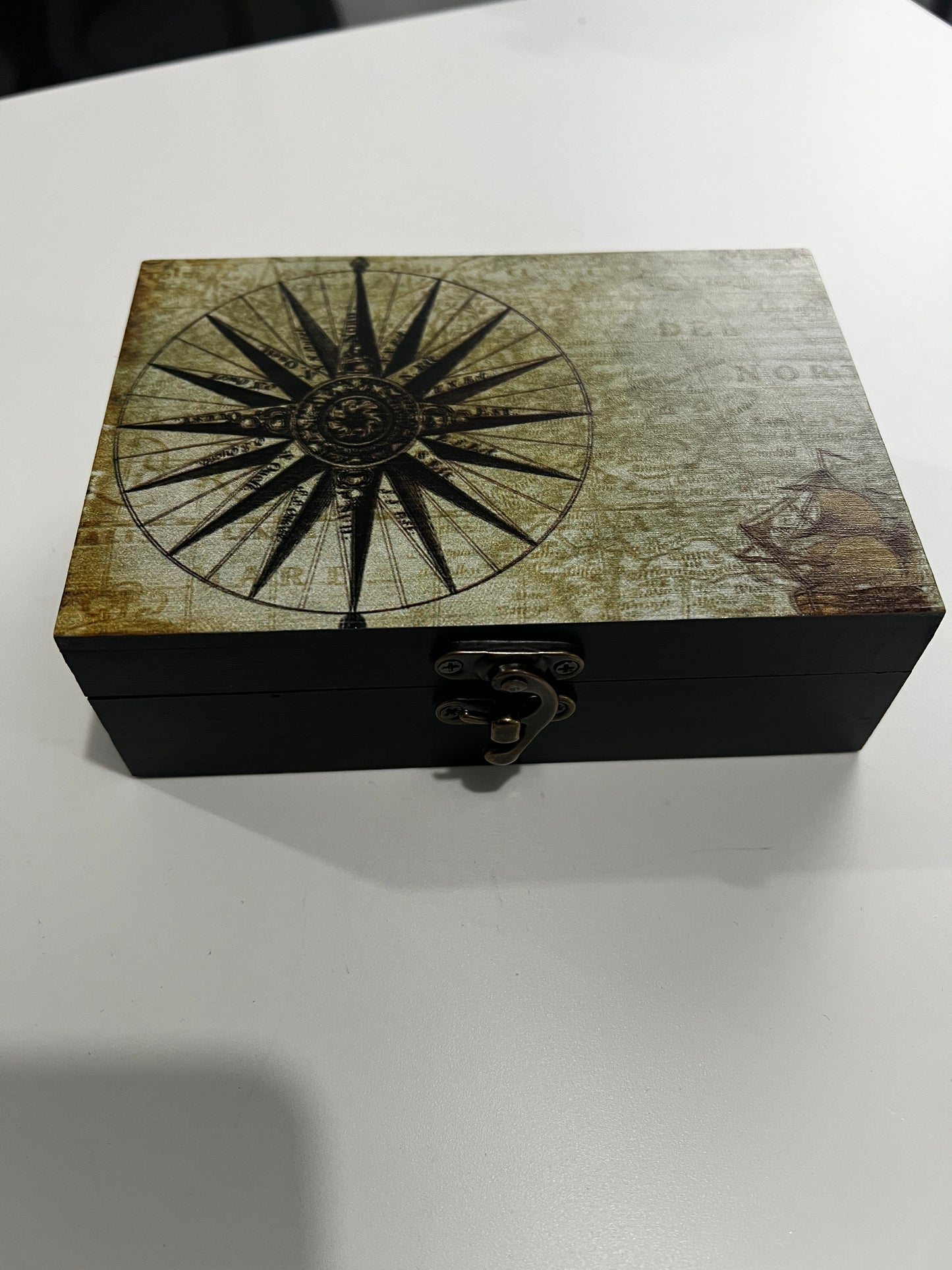Custom Memory Box- Vintage Compass
