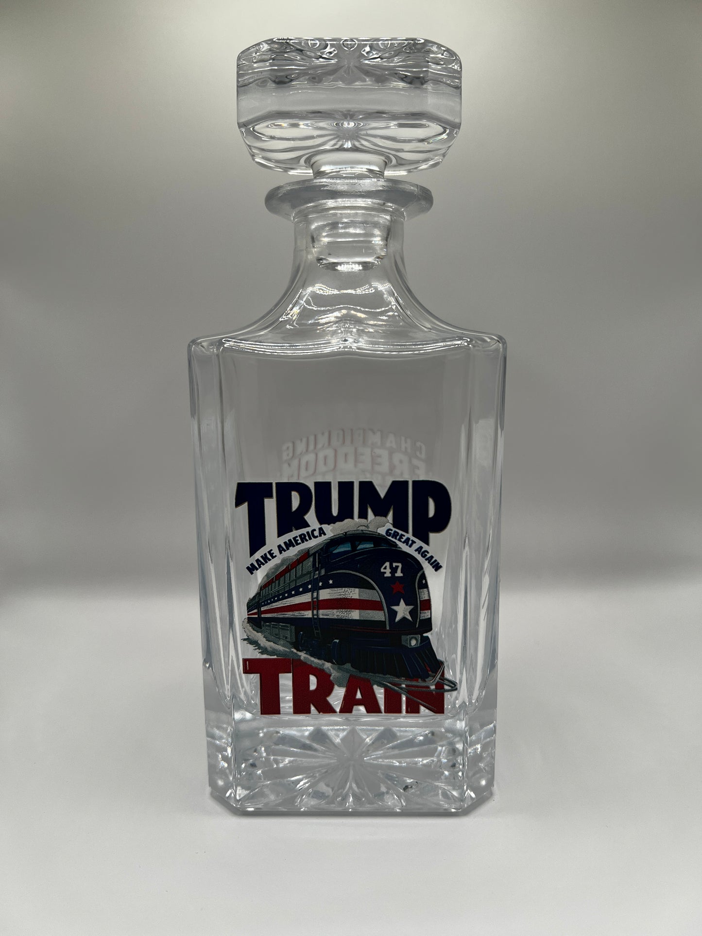 Glass Decanter Set- Donald Trump