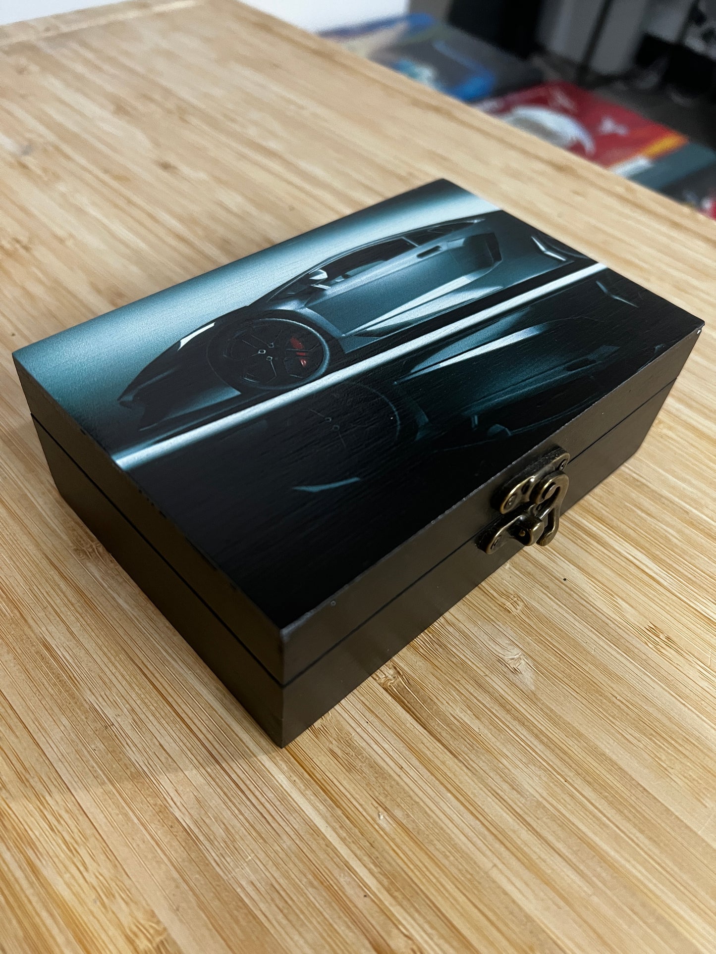 Custom Memory Box- B&W Car & Reflection