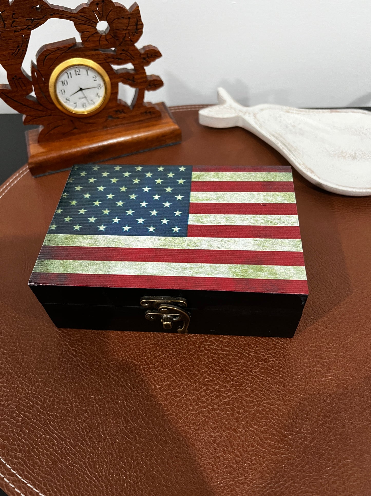 Custom Memory Box- Rustic American Flag