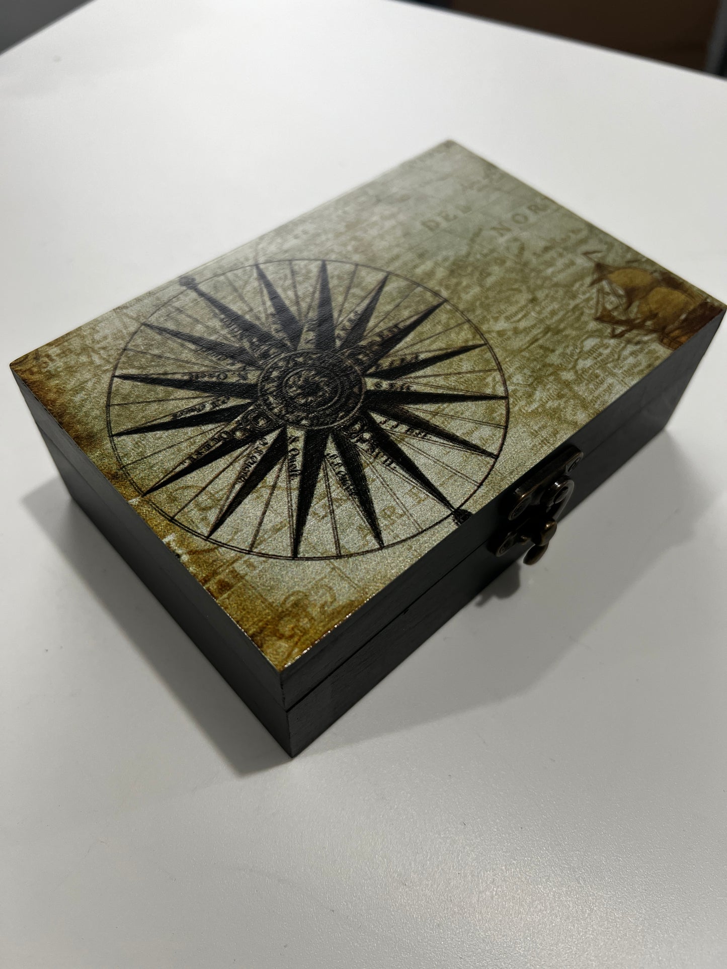 Custom Memory Box- Vintage Compass