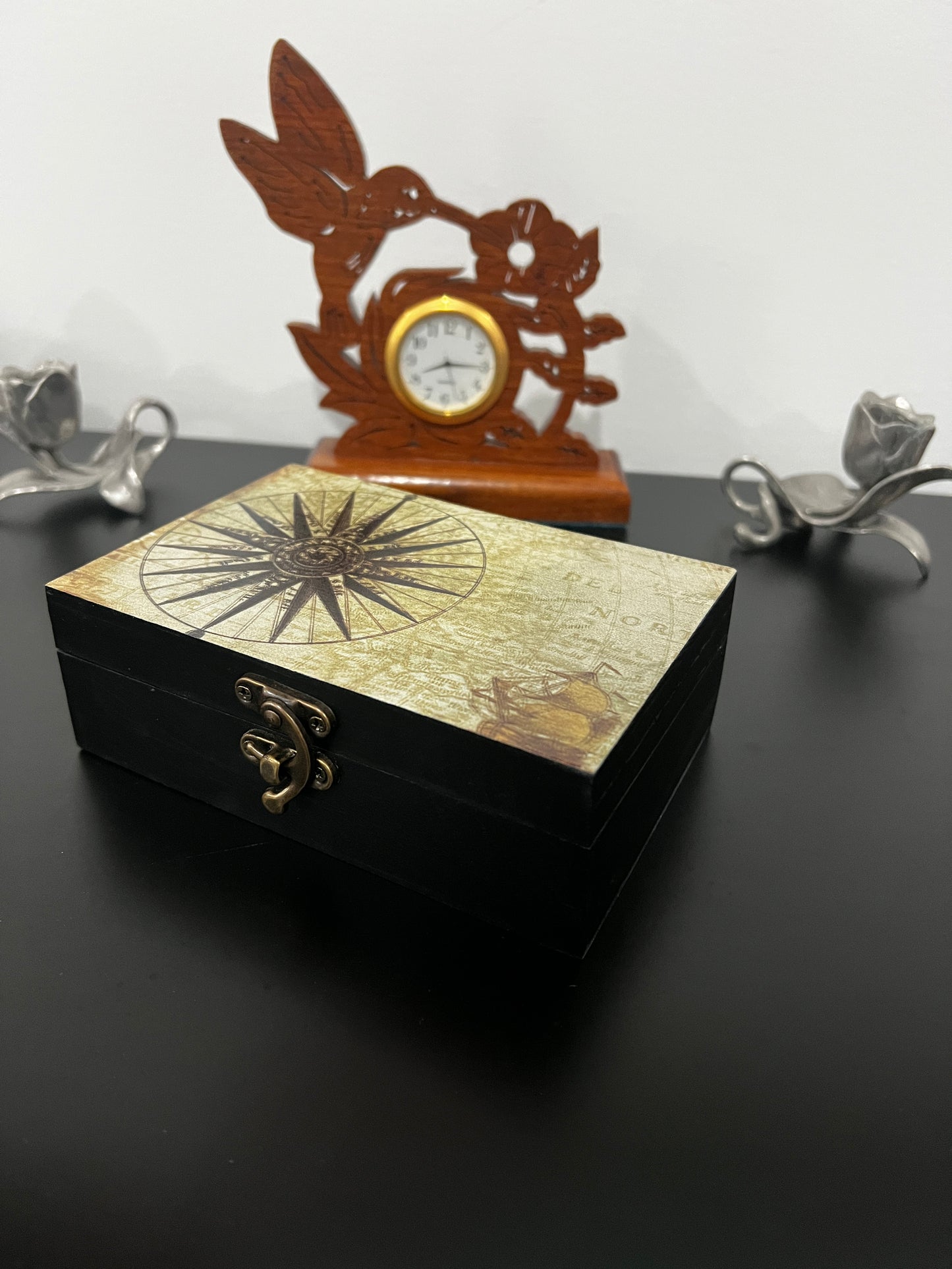 Custom Memory Box- Vintage Compass