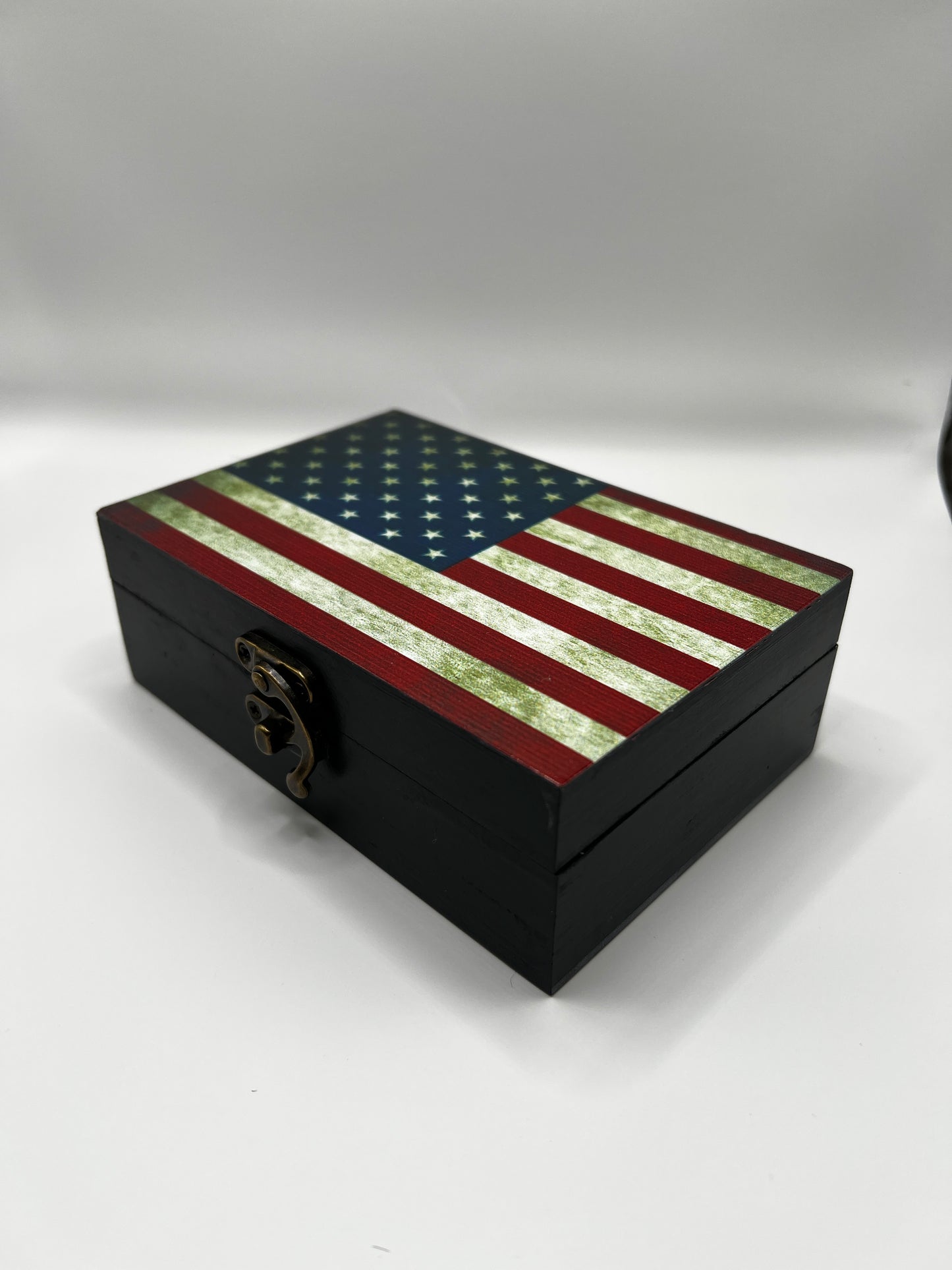 Custom Memory Box- Rustic American Flag
