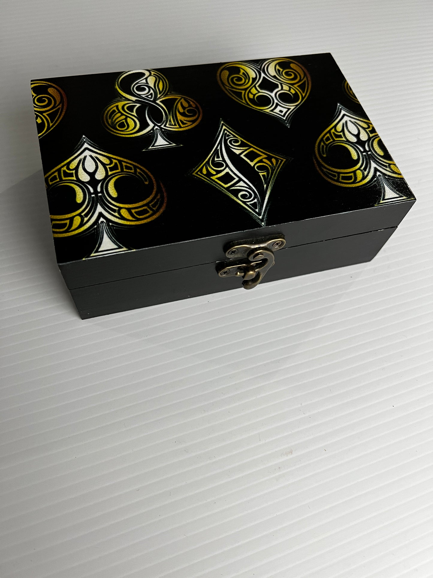 Custom Memory Box- Golden Suits