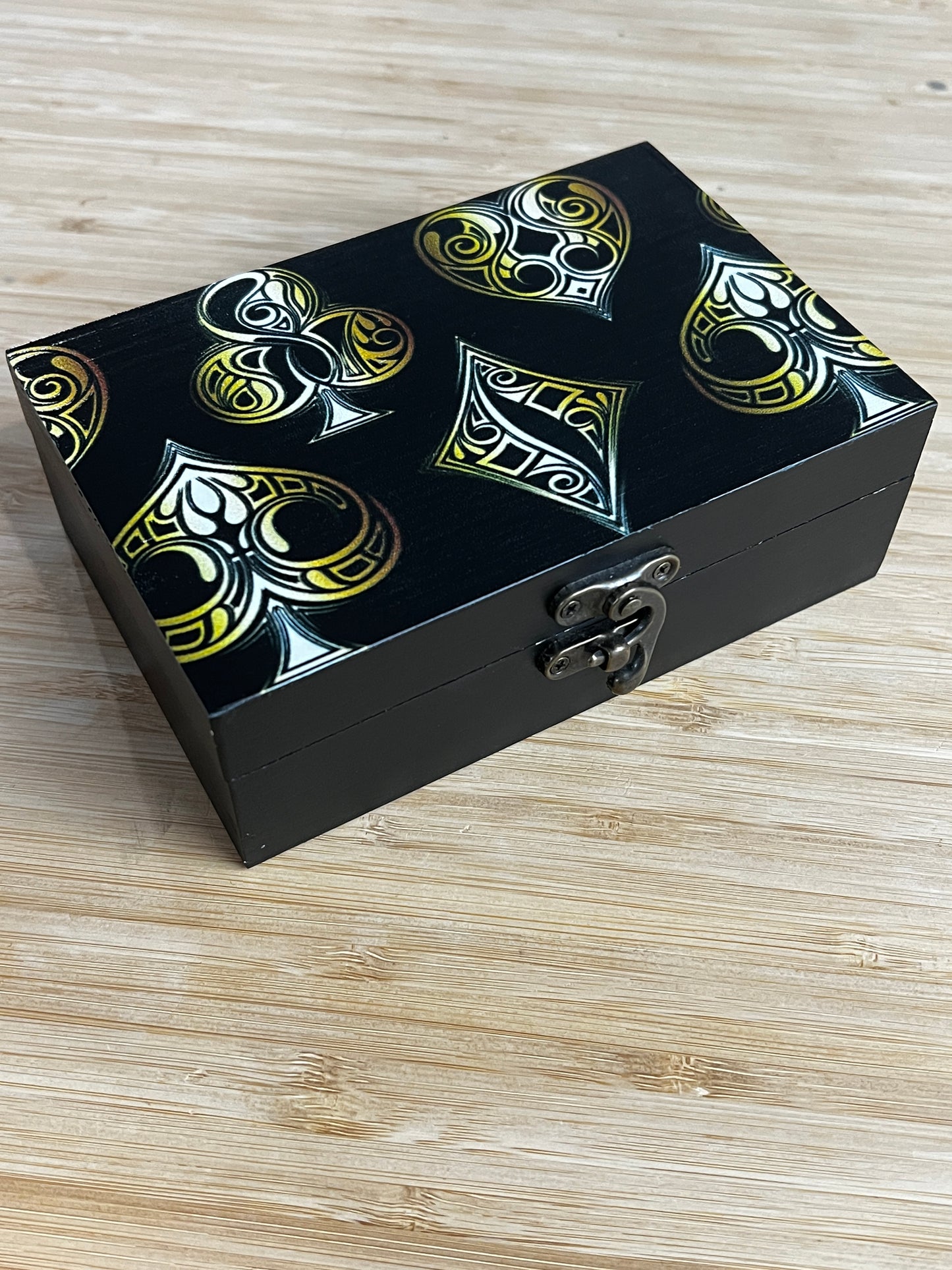 Custom Memory Box- Golden Suits