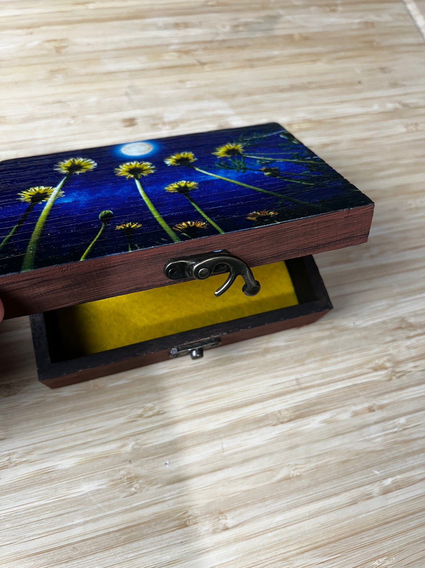 Custom Memory Box- Midnight Dandelions