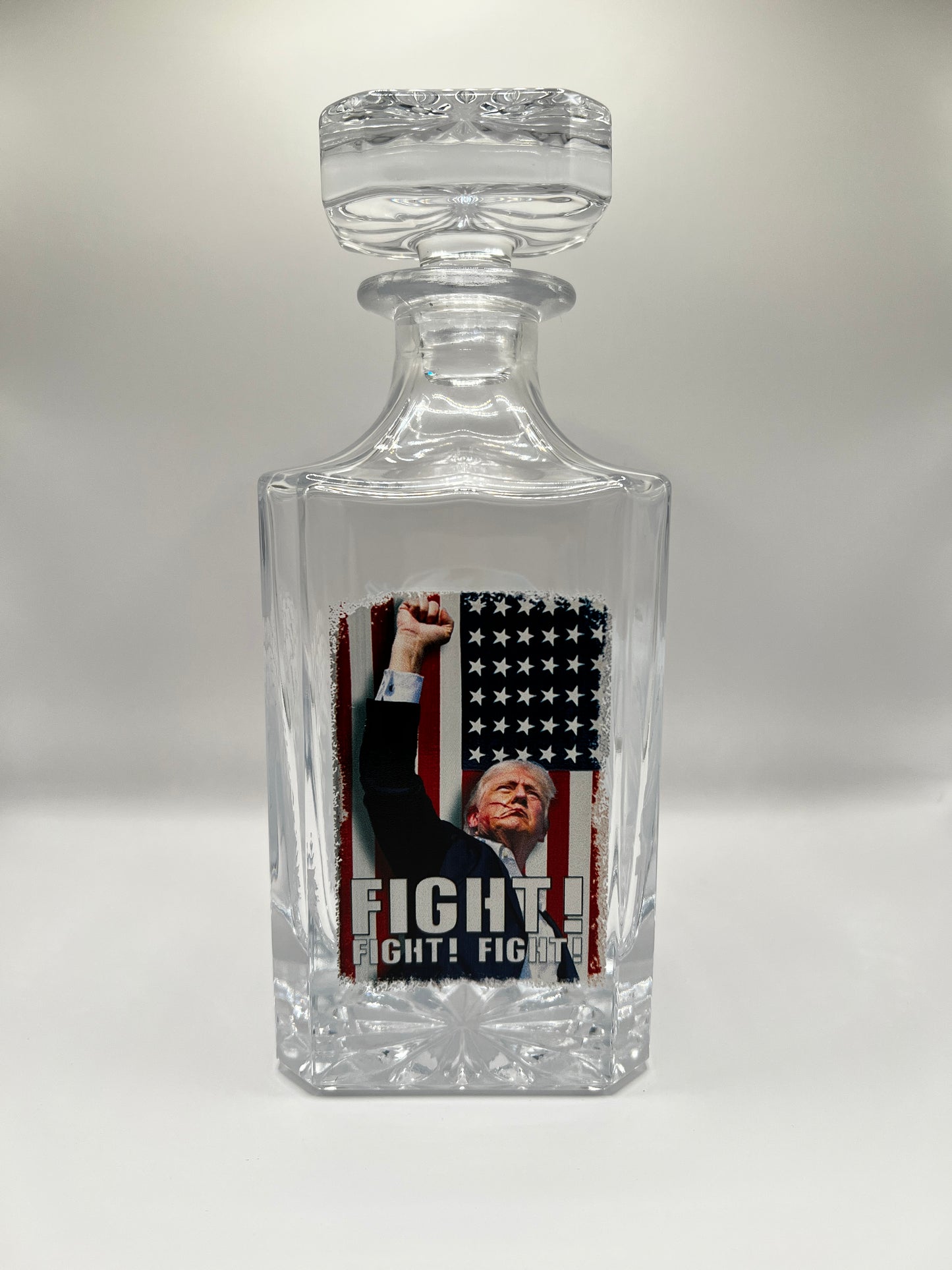 Glass Decanter Set- Donald Trump