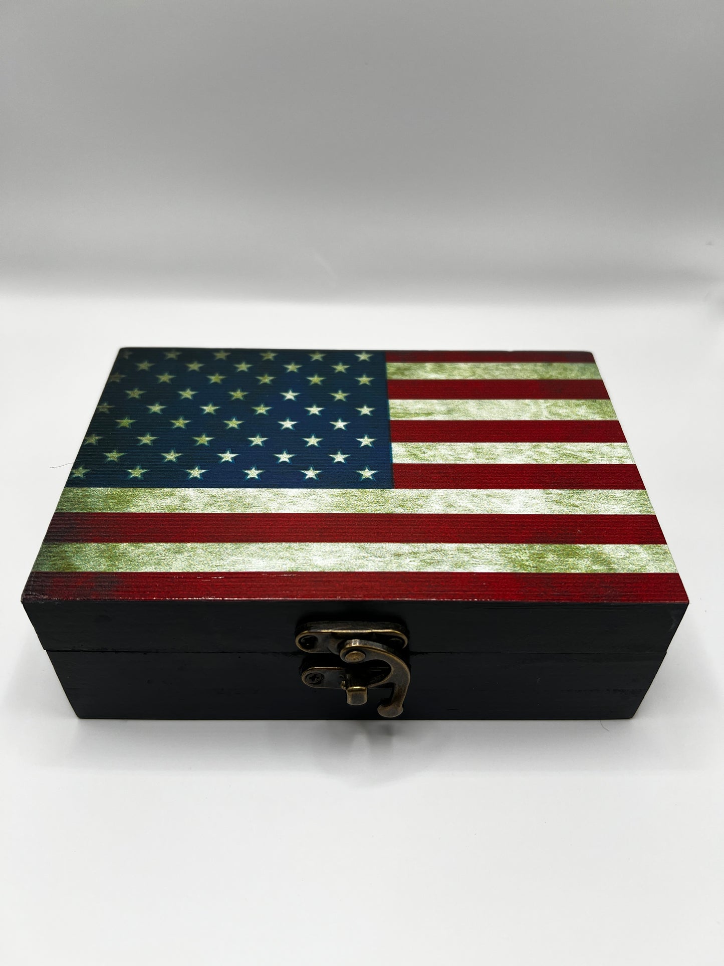 Custom Memory Box- Rustic American Flag