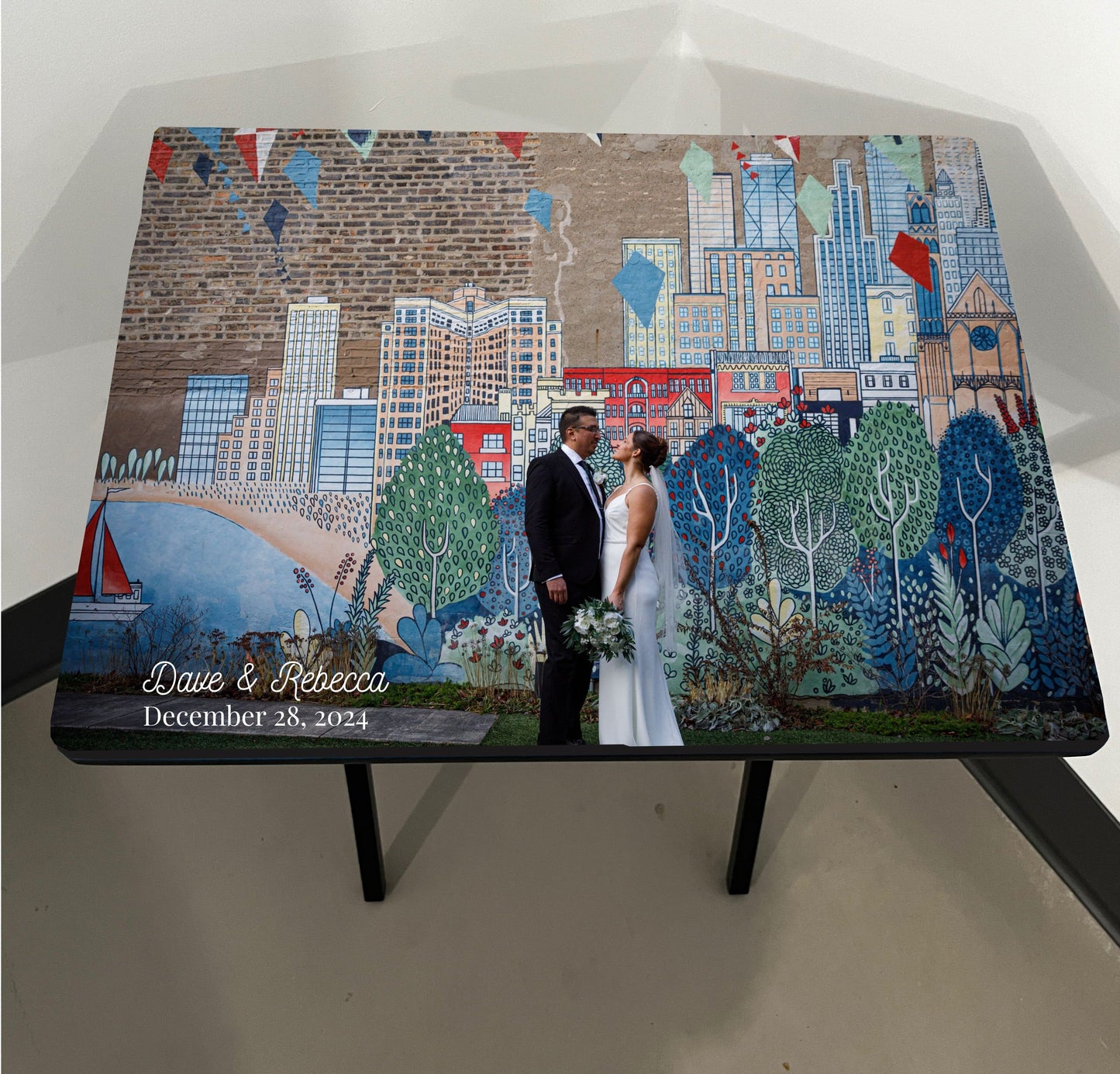 I Love You: Folding Tray Table, TV Tray, Perfect Gift For Weddings, Anniversaries, Valentine's Day