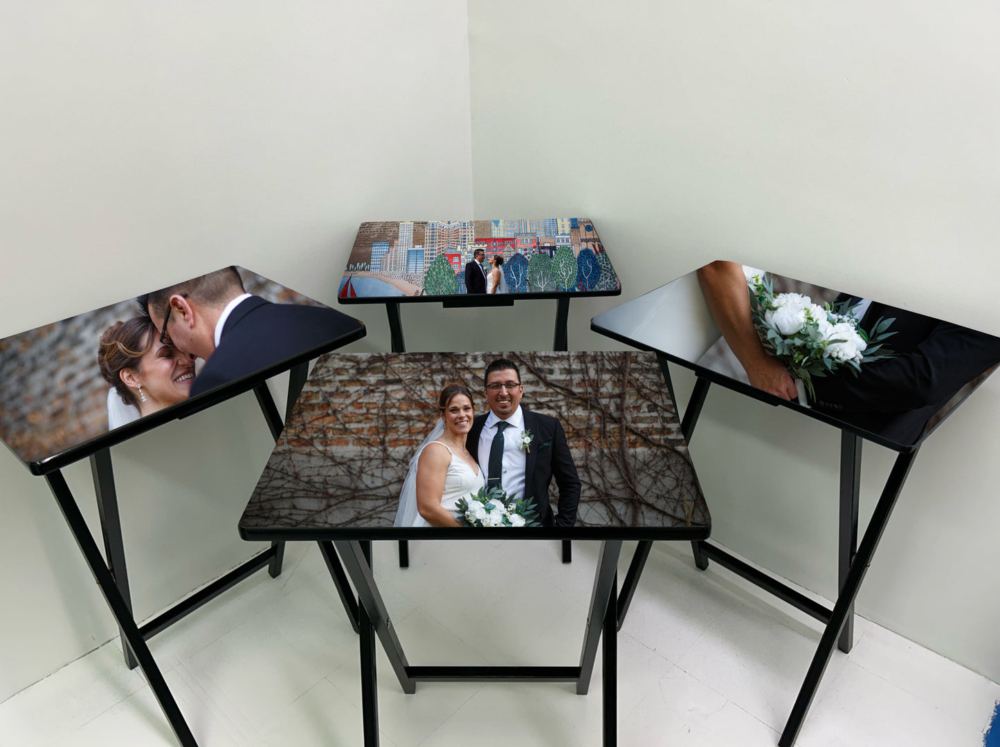 I Love You: Folding Tray Table, TV Tray, Perfect Gift For Weddings, Anniversaries, Valentine's Day