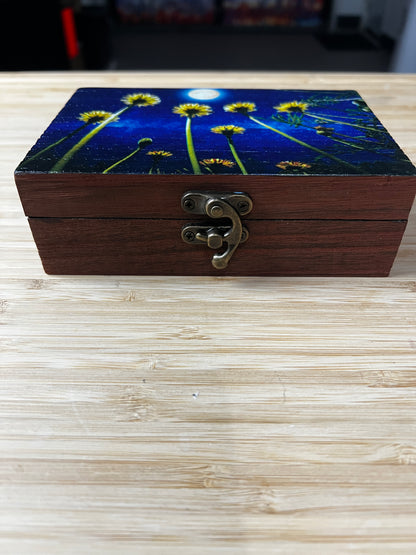 Custom Memory Box- Midnight Dandelions