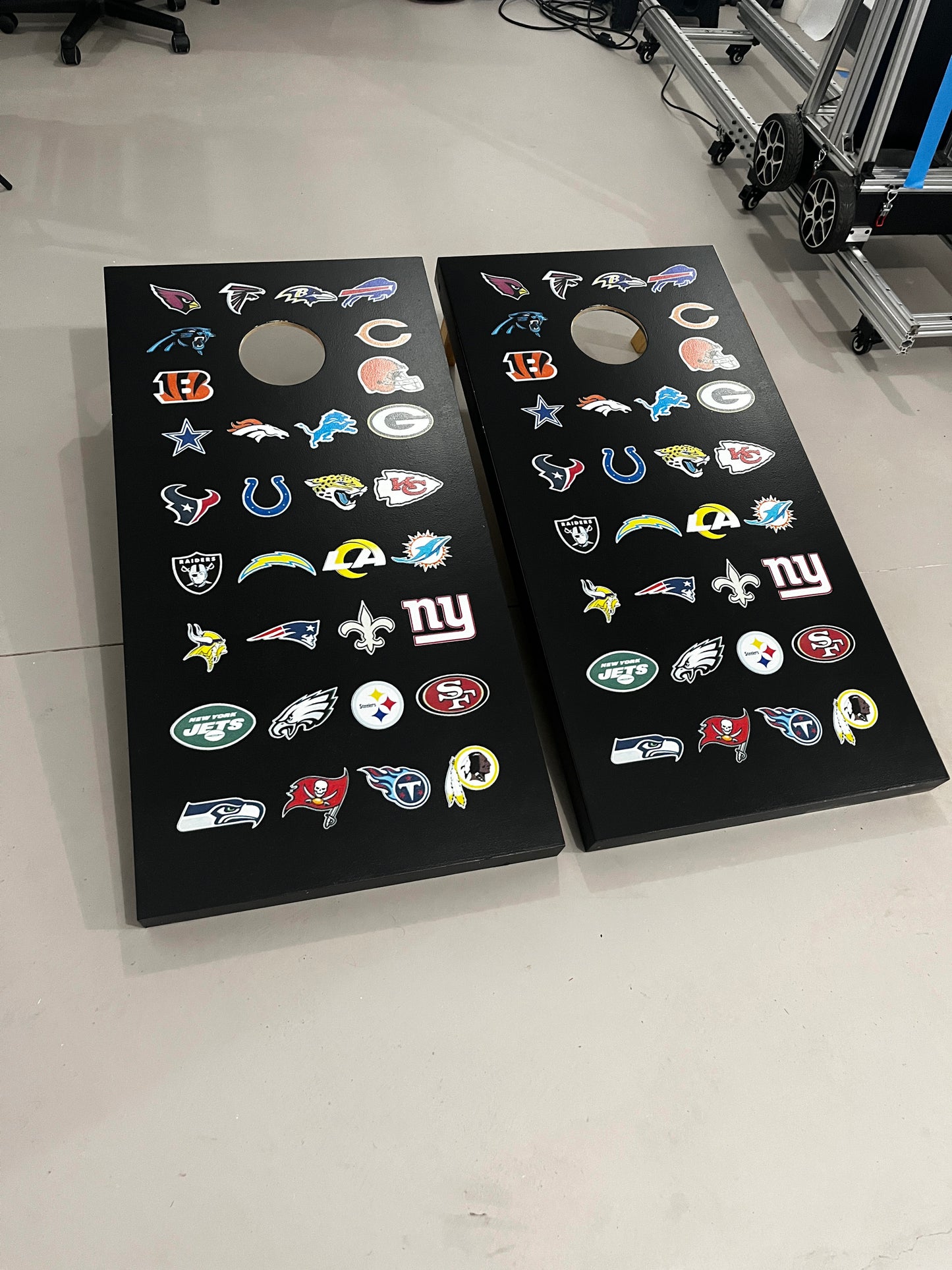 NFL logos theme- 2'-4' Cornhole Boards (Set of 2)