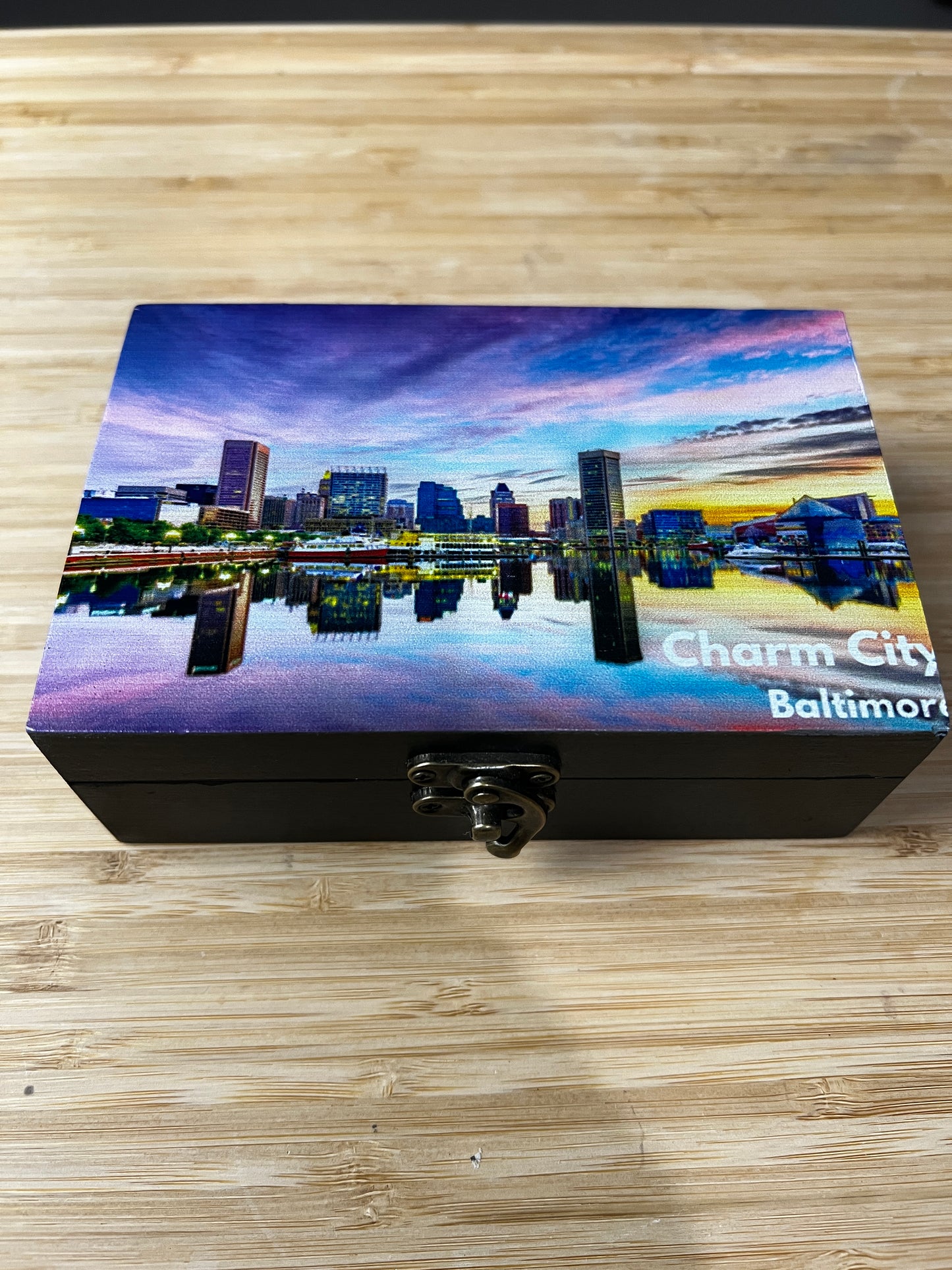 Custom Memory Box- Baltimore Skyline