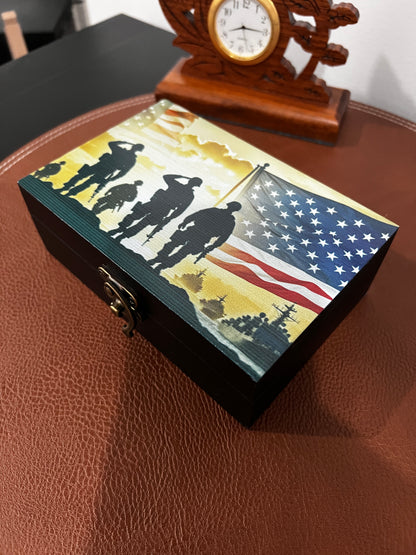 Custom Memory Box- Naval Tribute