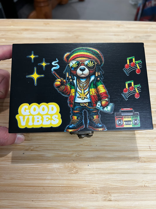 Custom Memory Box- The Good Vibes Bear