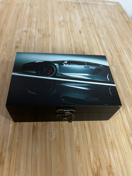 Custom Memory Box- B&W Car & Reflection