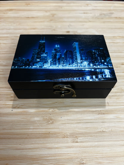 Custom Memory Box- Chicago Skyline