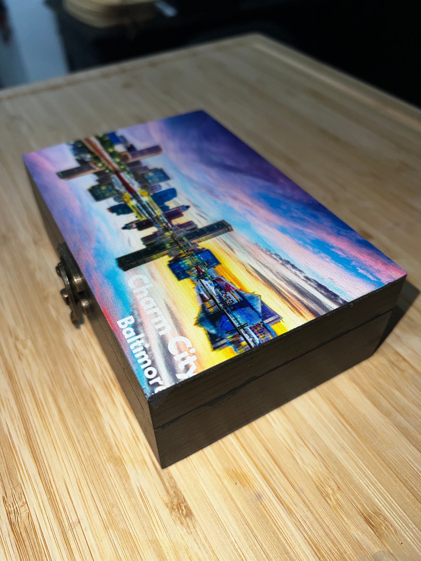 Custom Memory Box- Baltimore Skyline