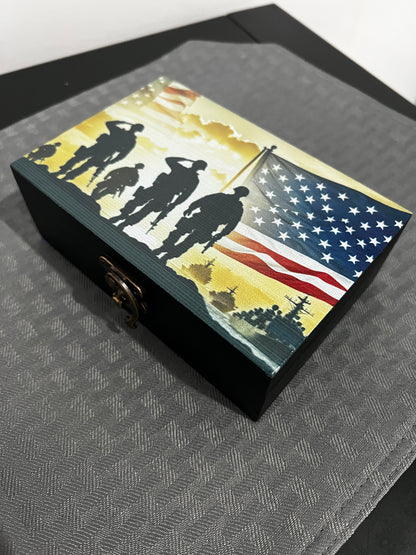 Custom Memory Box- Naval Tribute