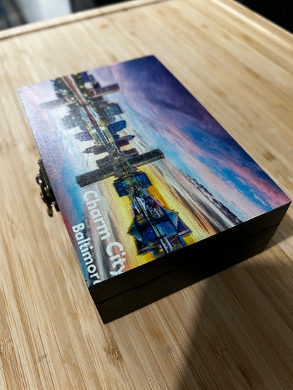 Custom Memory Box- Baltimore Skyline