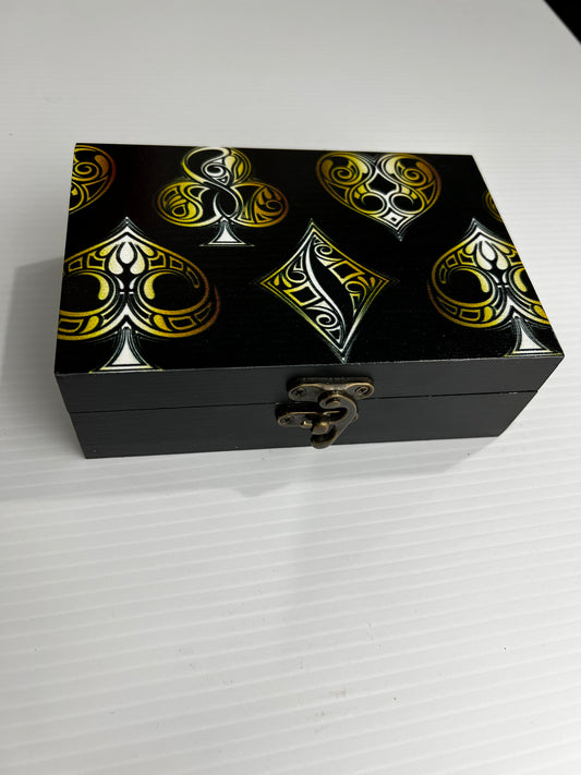 Custom Memory Box- Golden Suits