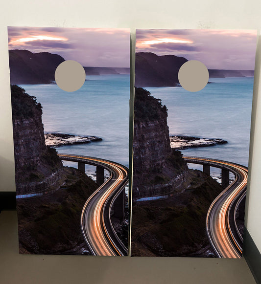 Ocean Road: Cornhole Boards, 2'-4' Solid Wood (Set of 2)